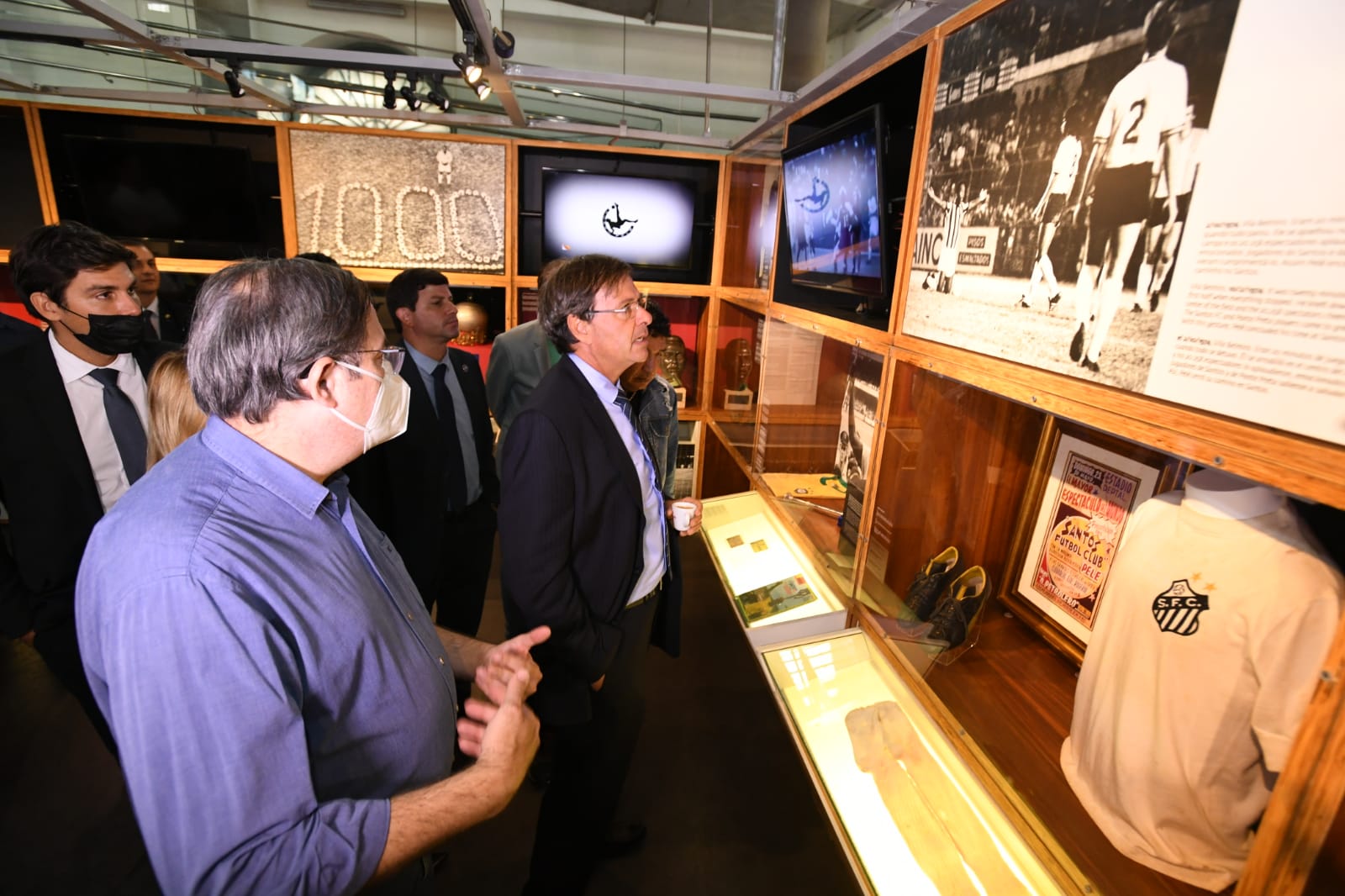 Presidente da Embratur e ministro do Turismo realizam visita técnica no Museu Pelé, em Santos (SP)